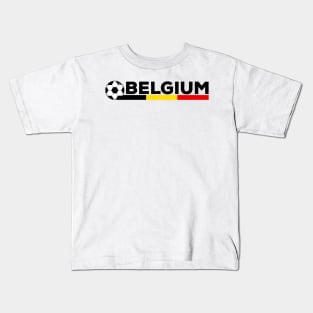 Belgium Football Soccer Fan Design Kids T-Shirt